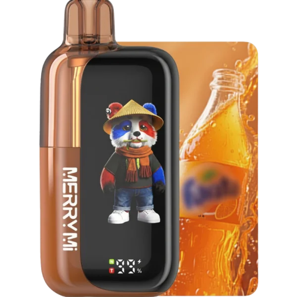 Jednorazowy e-papieros Panda-X 40K smak Fanta (pomarańczowy napój).