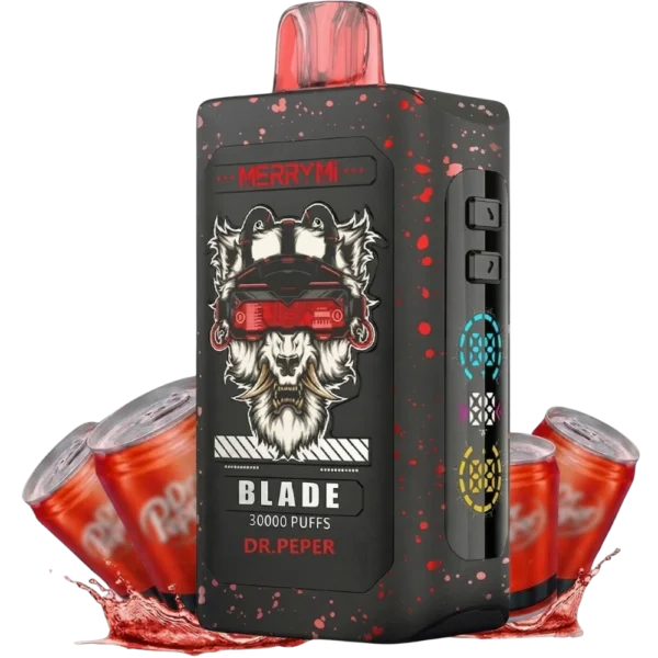 Jednorazowy e-papieros Blade 30K smak Dr. Pepper (napój gazowany).