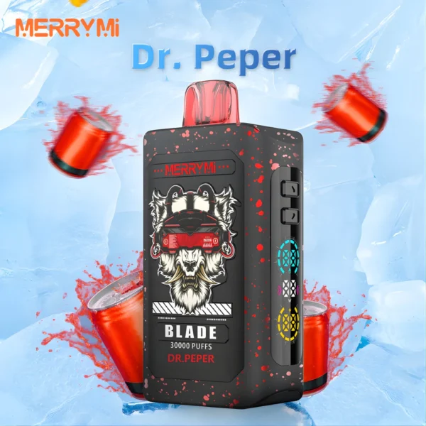 Jednorazowy e-papieros Blade 30K smak Dr. Pepper (napój gazowany).