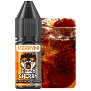 E-liquid Fizzy Cherry 30ml 5%. Płyn do e-papierosa o smaku musującej, słodkiej wiśni.