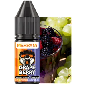 E-liquid Grape Berry 30ml z 5% nikotyny. Płyn do e-papierosa łączący smak winogron i owoców jagodowych.
