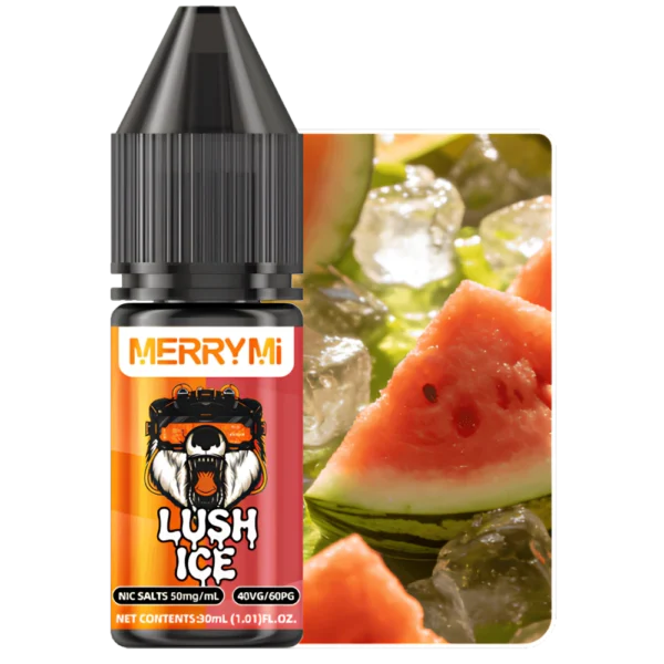 E-liquid Lush Ice 30ml 5% nikotyny. Klasyczny płyn do e-papierosa o smaku mrożonego arbuza.