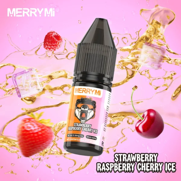 E-liquid Strawberry Raspberry Cherry Ice 30ml 5%. Płyn do e-papierosa: truskawka, malina, wiśnia z lodem.
