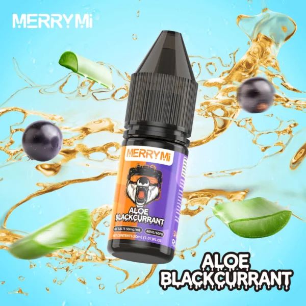 Butelka e-liquidu Aloe Blackcurrant 30ml o mocy 5%. Płyn do e-papierosa o smaku aloesu i czarnej porzeczki.