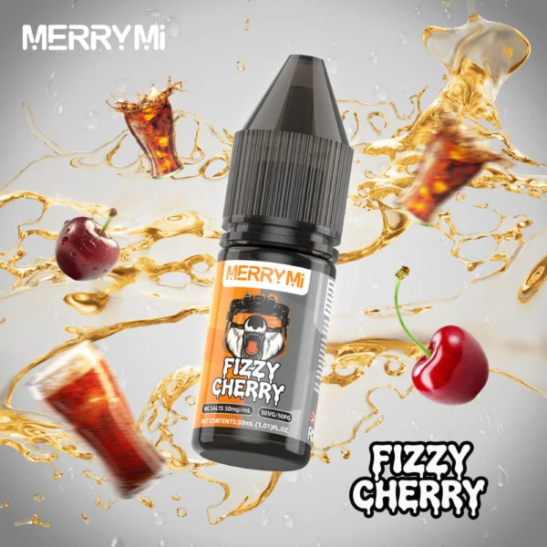 E-liquid Fizzy Cherry 30ml 5%. Płyn do e-papierosa o smaku musującej, słodkiej wiśni.