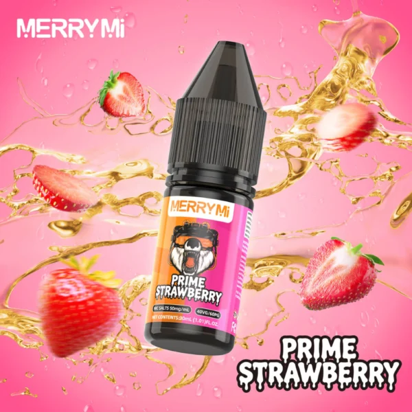E-liquid Prime Strawberry 30ml 5%. Płyn do e-papierosów o intensywnym, czystym smaku dojrzałej truskawki.